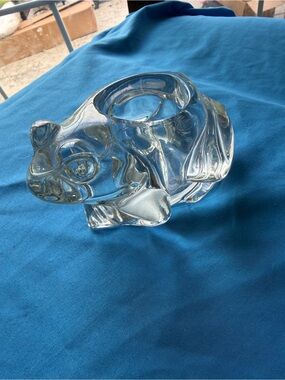 Indiana Glass Frog Tealight Holder